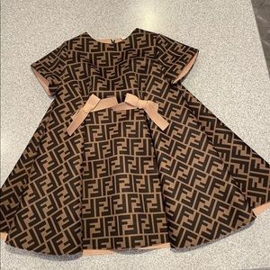 Used Toddler girl double FF Fendi dress size 24-36 months.